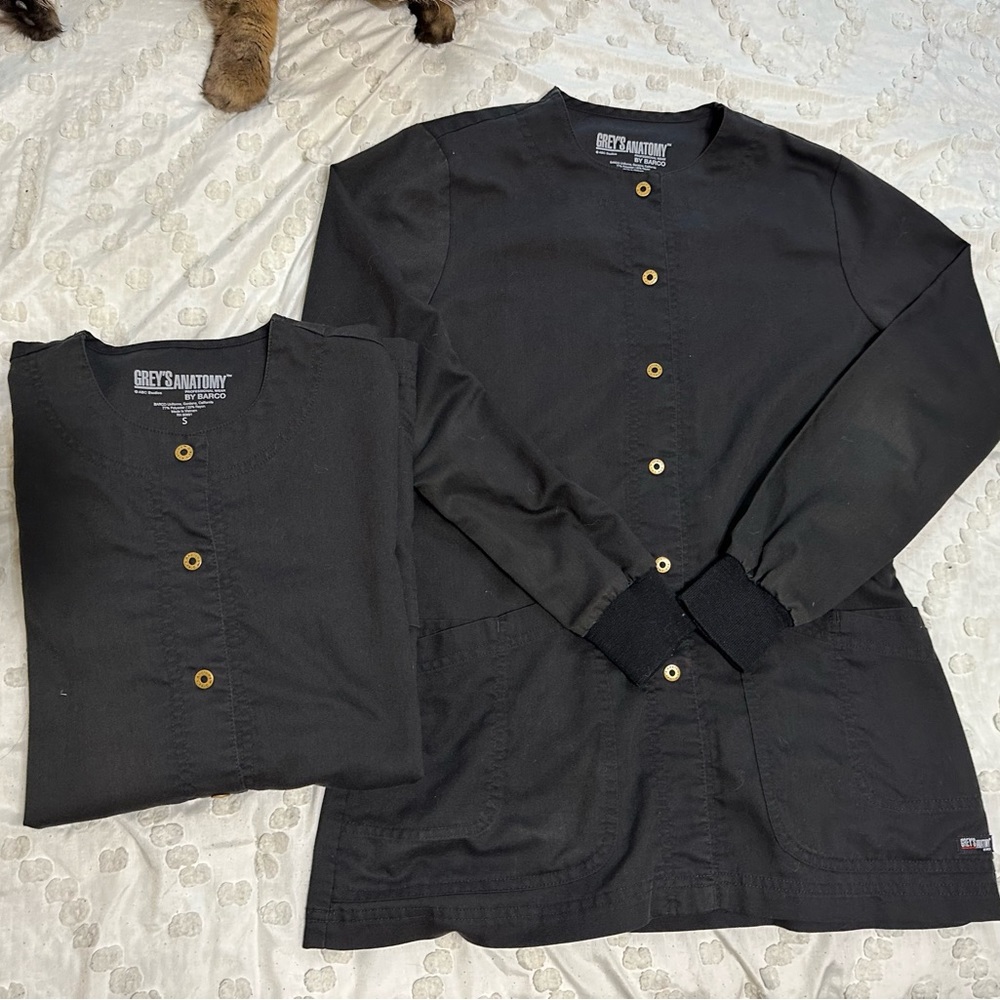 Grey’s Anatomy Black Scrub Jackets